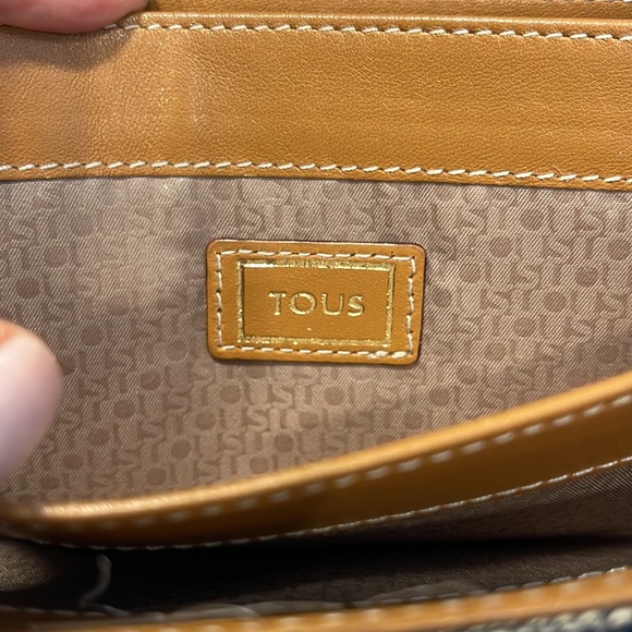 TOUS icon Wallet medium flat multi black beige, water repellent canvas - Picture 4 of 8